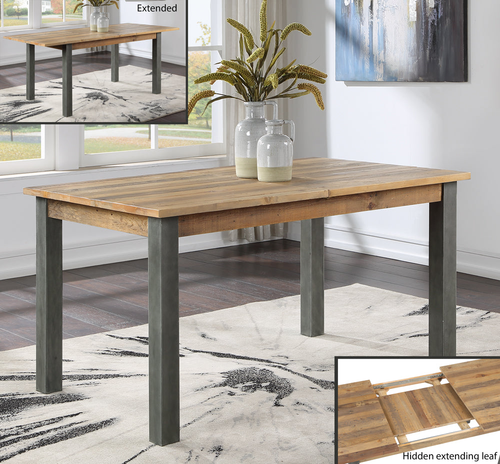 Harringay Reclaimed Wood Extending Dining Table - The Orchard Home and Gifts